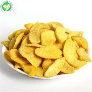 Gele perzikchips